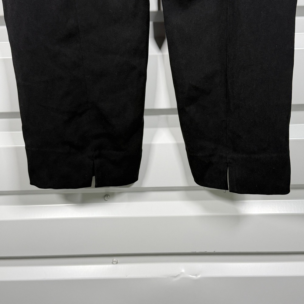 Vince Black Wide Leg‎ Pleated Ankle Pants L G - Picture 5 of 6